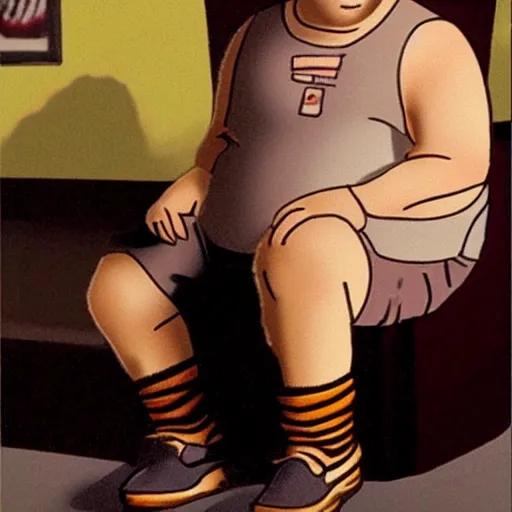 Image similar to a realistic photograph of Bobby Hill