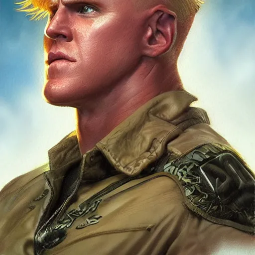 Realistic Guile from Street Fighter - ZBrushCentral