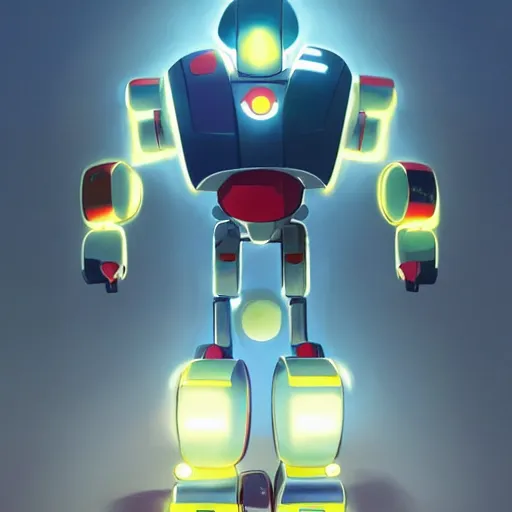 Image similar to metabots medabots medarotto medarot robot minimalist comics, behance hd by jesper ejsing, by rhads, makoto shinkai and lois van baarle, ilya kuvshinov, rossdraws global illumination ray tracing hdr radiating a glowing aura