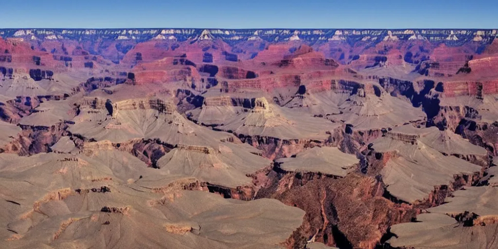 Prompt: spherical photo of the grand canyon