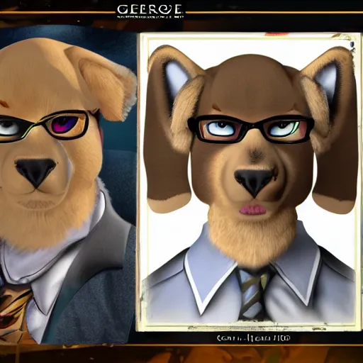 Prompt: george floyd fursona