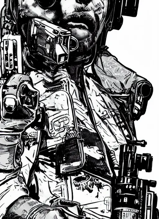 Image similar to cyberpunk blackops spy. night vision. chidi igwe. portrait by ashley wood and alphonse mucha and laurie greasley and josan gonzalez and james gurney. spliner cell, apex legends, rb 6 s, hl 2, d & d, cyberpunk 2 0 7 7. realistic face. dystopian setting.