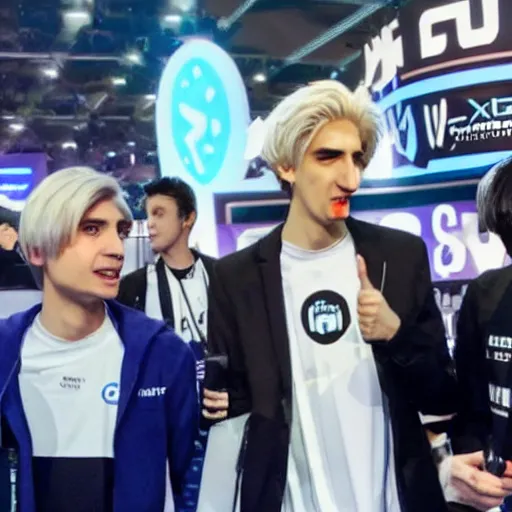 Prompt: twitch convention, game convention, xqc, xqcow
