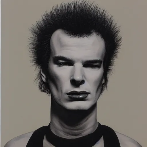 Prompt: sid vicious by robert mapplethorpe