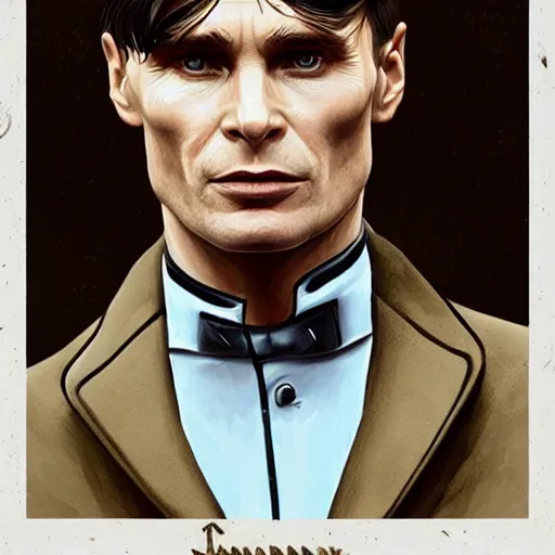 Image similar to a portrait of cillian murphy as tommy shelby, atlantis background, highly detailed, realistic face, digital art, epic, fantasy, in the style of Benjamin Springer, sharp, artstation