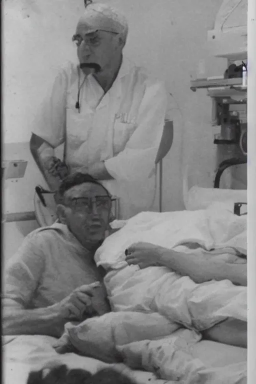 Image similar to frank ghallager in the hospital