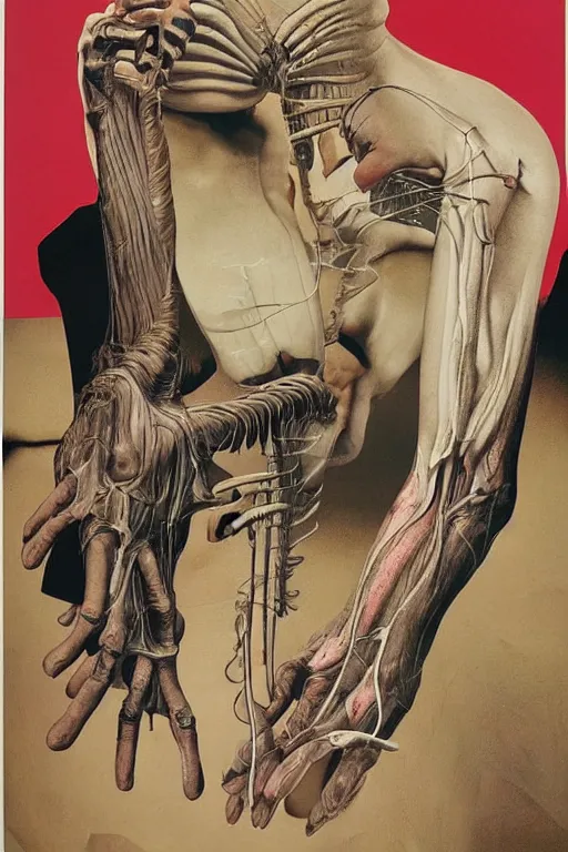 Prompt: you are from your father's worm, come party with me. pop style art images, delicately and carefully. symmetrical anatomy, image from torn magazine, hyperdetailed, surealism, no duplicate images, art by richard hamilton and mimmo rotella.