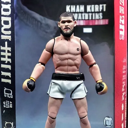 Image similar to Khabib action figure, full body