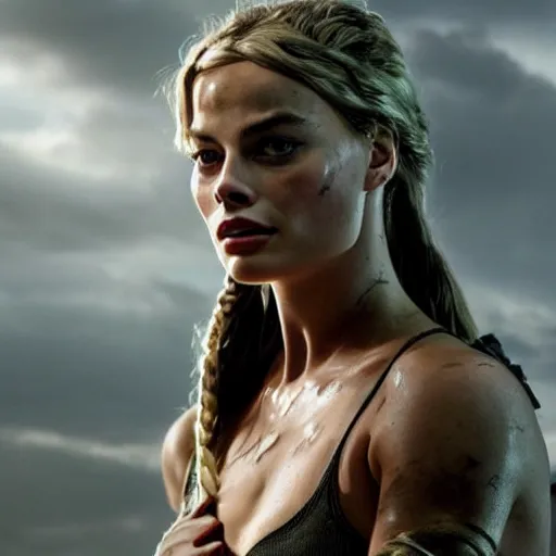 Image similar to Margot Robbie as Tomb raider