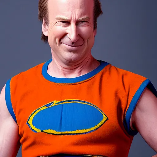 Image similar to bob odenkirk as goku by Akira Toriyama