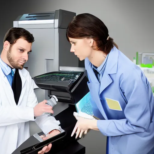 Prompt: scientist photocopier relations