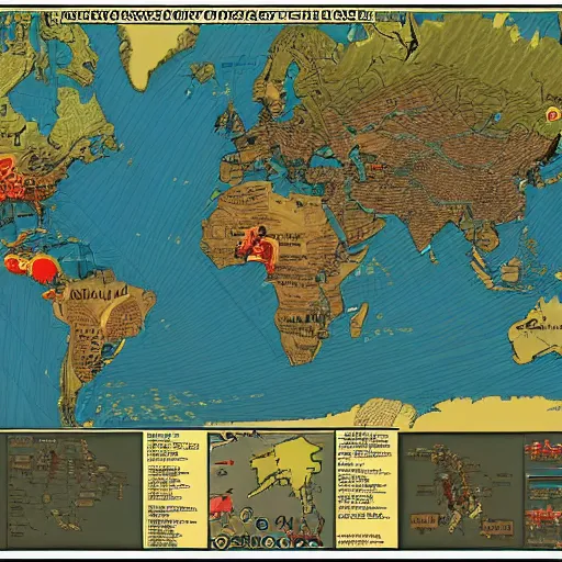 Prompt: nuclear warfare map