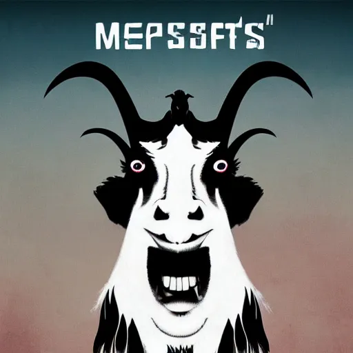 Prompt: Epic Album art cover, Misfits, goat, trending on artstation, award-winning art