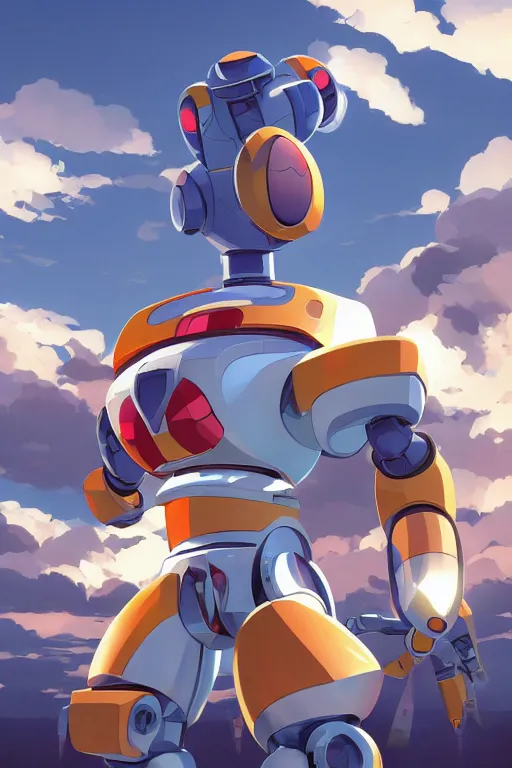 Image similar to metabots medabots medarotto medarot robot minimalist comics, behance hd by jesper ejsing, by rhads, makoto shinkai and lois van baarle, ilya kuvshinov, rossdraws global illumination ray tracing hdr radiating a glowing aura