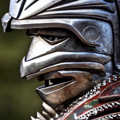 Image similar to warrior with metal eagle, armour 4k, HDR, smooth, sharp focus, hyper realistic, high resolution