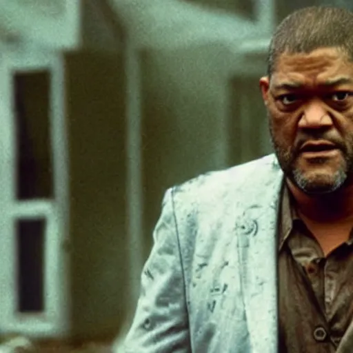 Prompt: laurence fishburne as a burnt fish