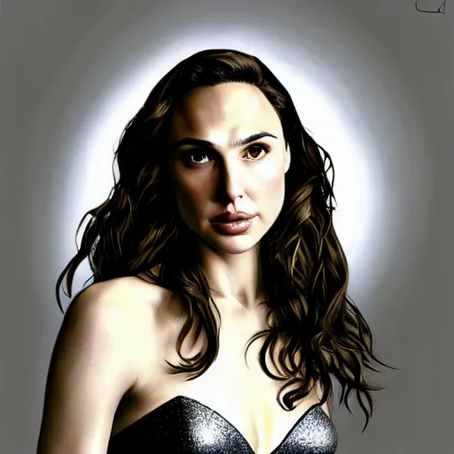 Prompt: portrait of gal gadot or natalie portman by greg ruthkowski