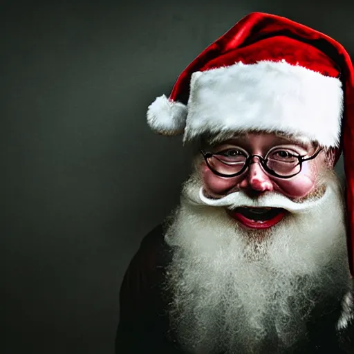 Image similar to Halloween Santa Claus, cinematic, award winning photography