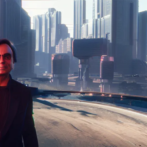 Image similar to carl sagan portrait in cyberpunk 2 0 7 7 3 8 4 0 x 2 1 6 0 simulation hypothesis