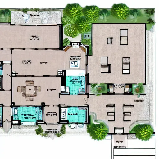 Image similar to floor plan of a villa