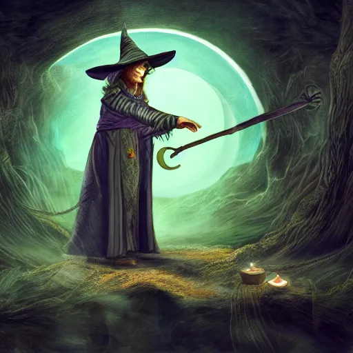 Image similar to wizard casting a spell, digital art, 4 k, fantasy,