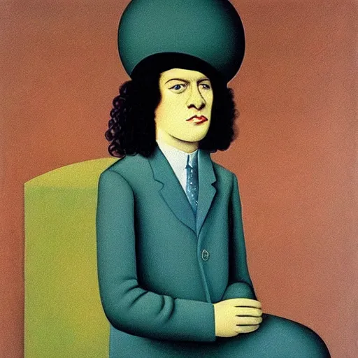 Image similar to famous painting by rene magritte.