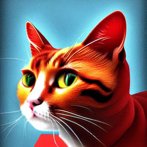 Prompt: soviet cat photorealistic