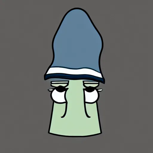 Image similar to handsome, cartoon network style, strong chin, portrait, awesome squidward