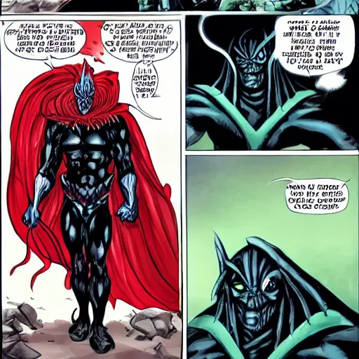 Image similar to knull the symbiote god