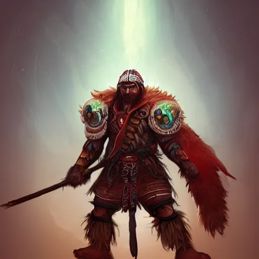 Prompt: male shaman warrior, artstation