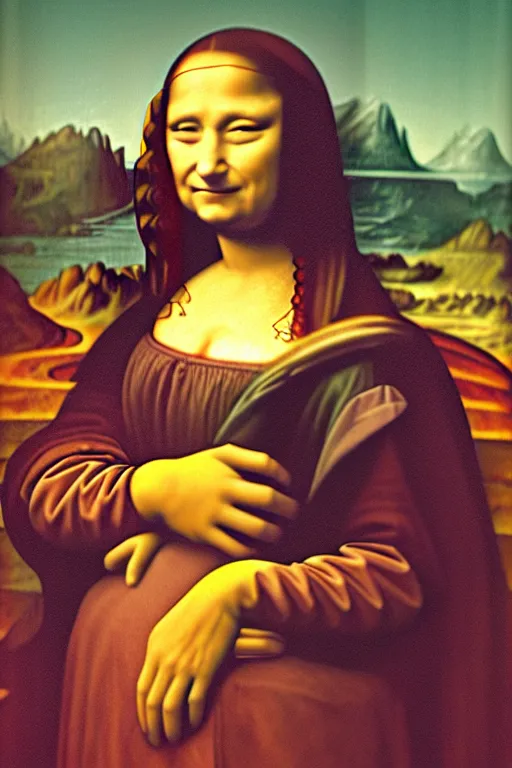 Image similar to Homer Simpson as Mona Lisa,