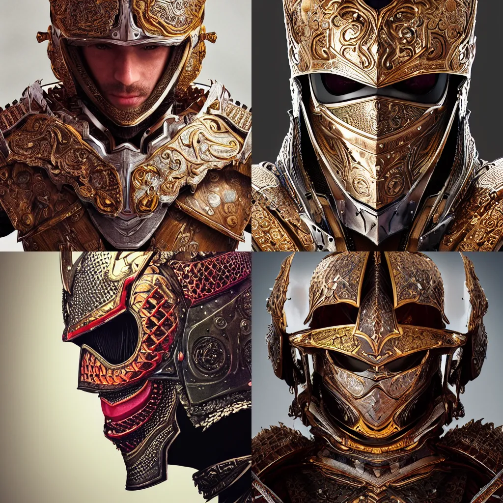 Prompt: portrait art of 8k ultra realistic knight, detailed intricate ornate armor made of cherry wood, organic, full of colour, cinematic lighting, battered, trending on artstation, 4k, hyperrealistic, focused, extreme details,unreal engine 5, cinematic, masterpiece, art by ayami kojima