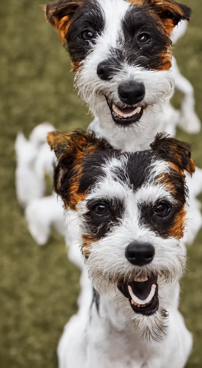 Image similar to portrait of a smiling jack russel terrior