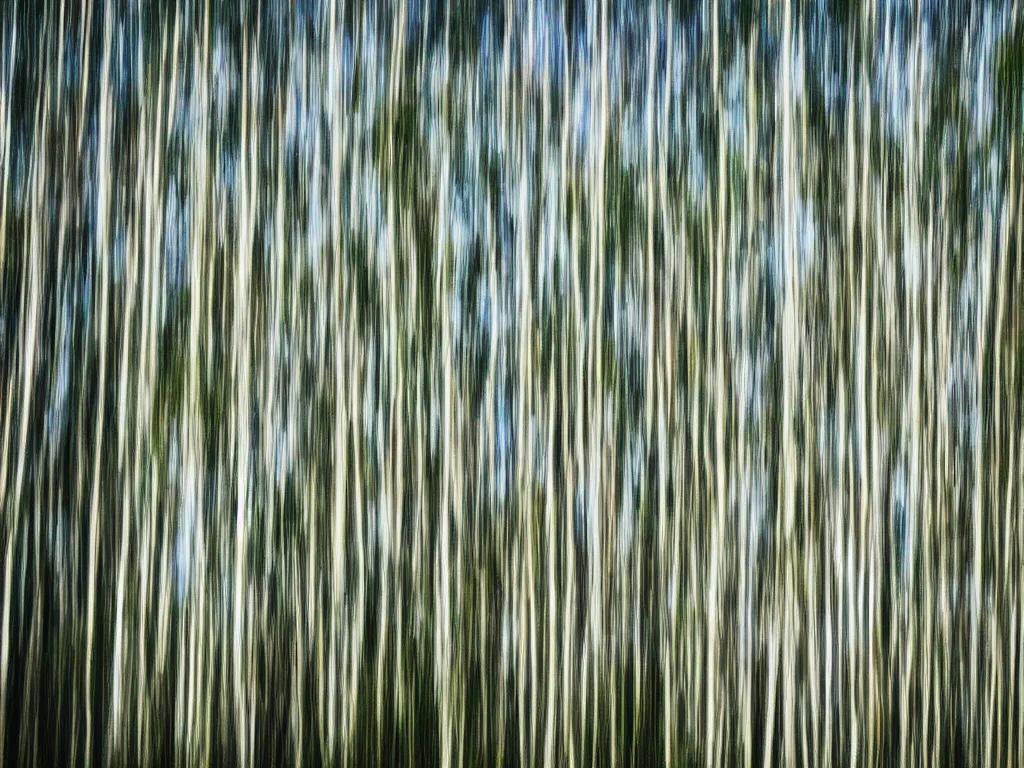 Prompt: long exposure photograph of eucalyptus trees, strong wind, by gursky, sony ar 7 ii,