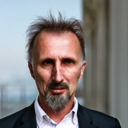 Image similar to photo of jurgen schmidhuber, godfather of all ai, all - powerful being