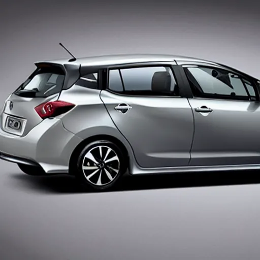 Prompt: a nissan tiida suzuki swift sport mix