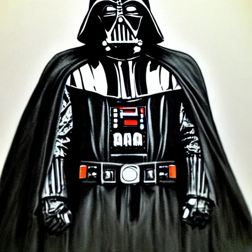 Image similar to Charcoal sketch of Darth Vader, trending, masterpiece, artstation, hyperdetailed