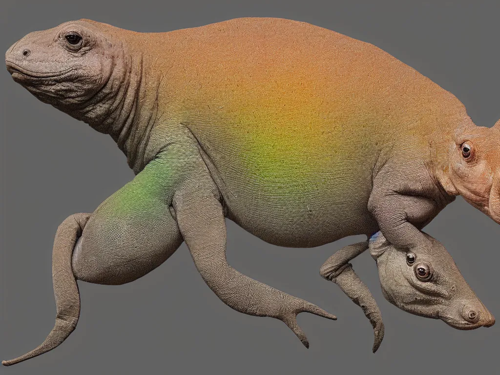 Prompt: tapir chameleon hybrid, hd, digital art, 4k, 8k