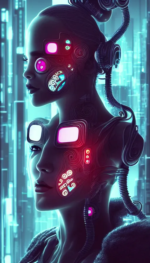 Image similar to face mask on beautiful woman face, cyberpunk art by kuno veeber, cgsociety, computer art, ultra detailed, futuristic, anime aesthetic