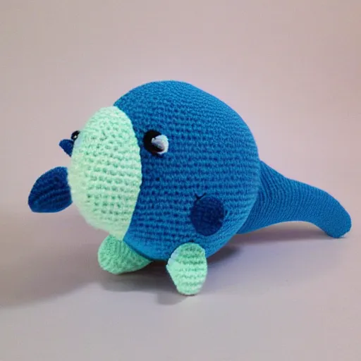 Prompt: cute whale Amigurumi