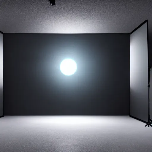 Image similar to still photo of a small and dark solar eclipse, highly detailed, photorealistic shot, bright studio setting, studio lighting, crisp quality and light reflections, unreal engine 5 quality render