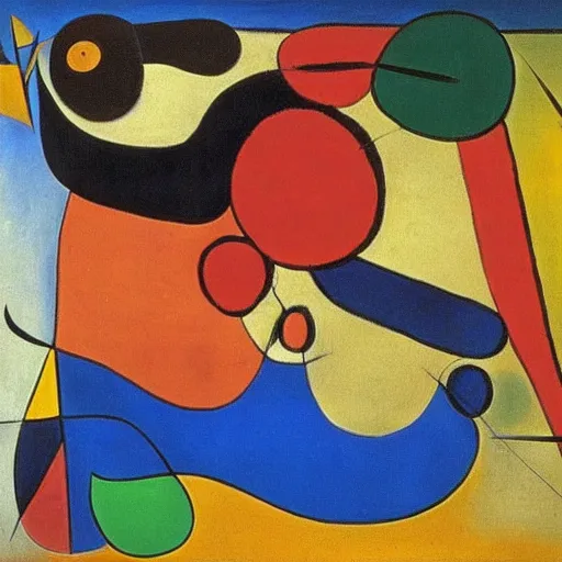 Image similar to the real art of the deal by joan miro