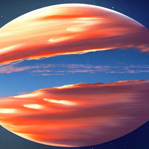 Prompt: A photograph of a sunset on the planet Venus, ground view, swirling clouds, HD, realistic, detailed, sharp, vibrant, artstation, award winning