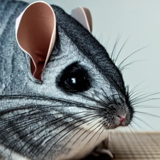 Image similar to a Chinchilla wearing a business suit