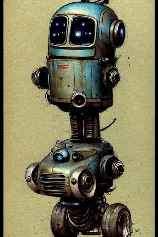 Image similar to ( ( ( ( ( 1 9 5 0 s retro future android robot ratrod. muted colors., ) ) ) ) ) by jean - baptiste monge,!!!!!!!!!!!!!!!!!!!!!!!!!