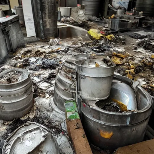 Prompt: delicious industrial waste, delicacy, edible, michelin star