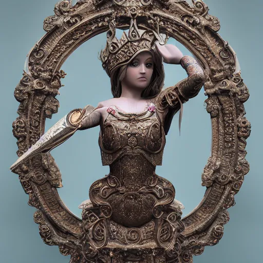 Image similar to godly princess, ornate and intricate, hyper detailed, octane render, 4 k