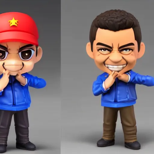 Image similar to rodrigo duterte as a nendoroid, 3 d octane render,