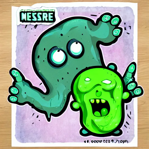 Prompt: slime monster