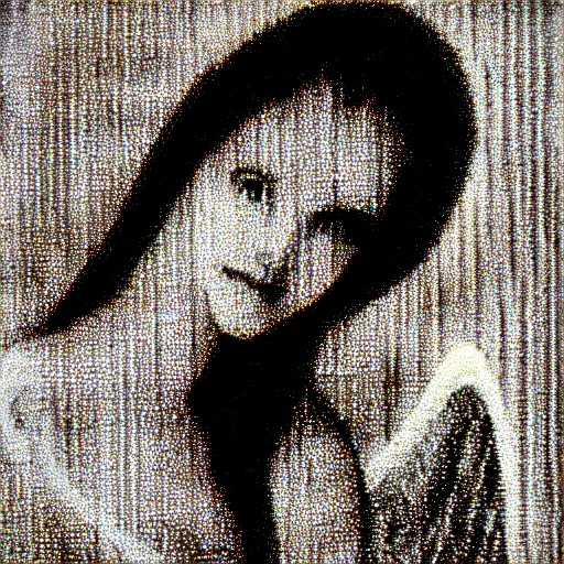 Image similar to vhs static overlay of angel apparition, vhs, 1 9 9 0, beautiful, highly realistic, highly detailed, vhs noise static, black and white, vhs glitch